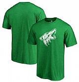 Men's Phoenix Coyotes Fanatics Branded St. Patrick's Day White Logo T-Shirt Kelly Green FengYun,baseball caps,new era cap wholesale,wholesale hats